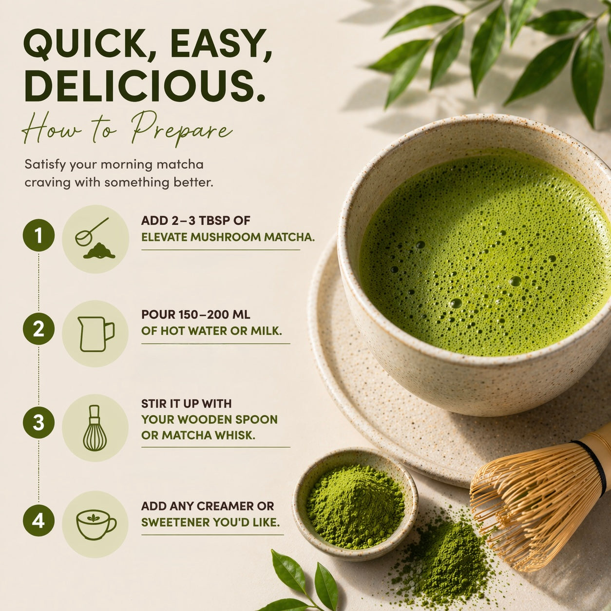 Mushroom Matcha Superlatte
