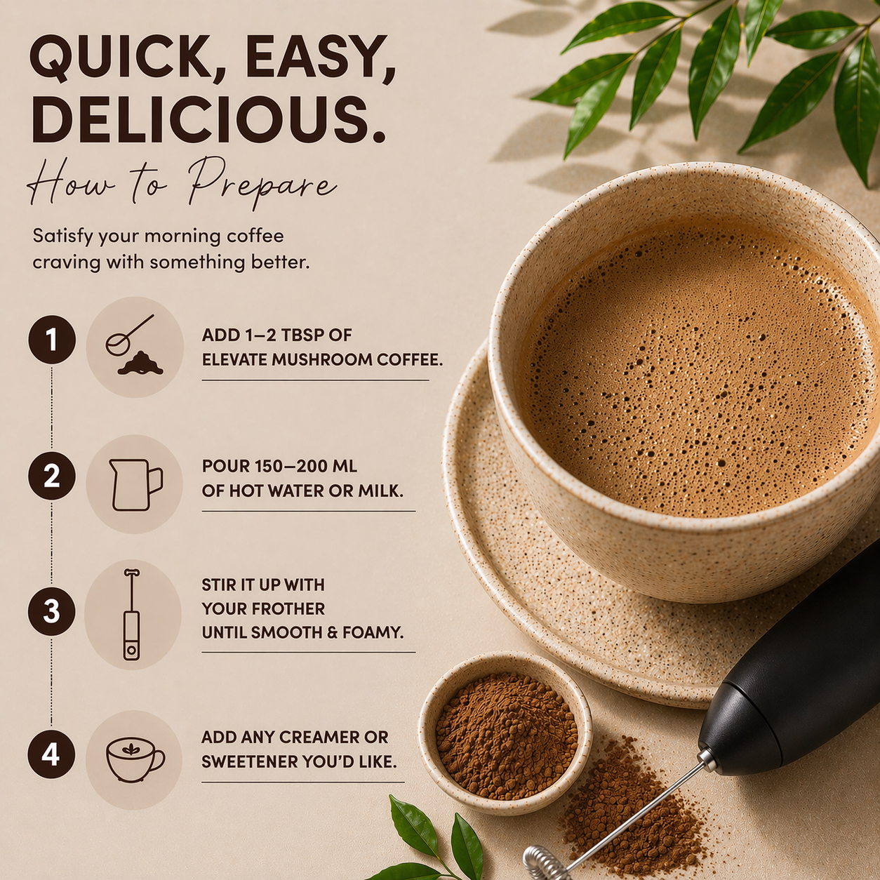 Mushroom Coffee Superlatte