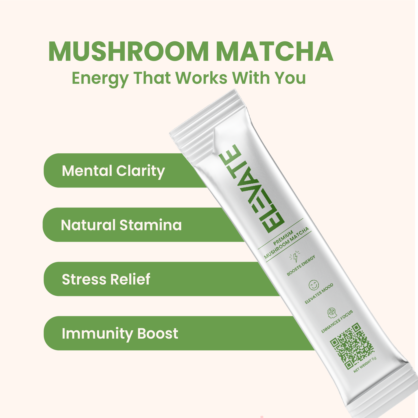 Mushroom Matcha Superlatte