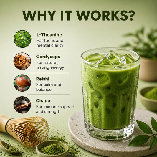 Mushroom Matcha Superlatte